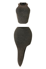 Still Your Best Mineral Washed Top&amp; Skirt SET