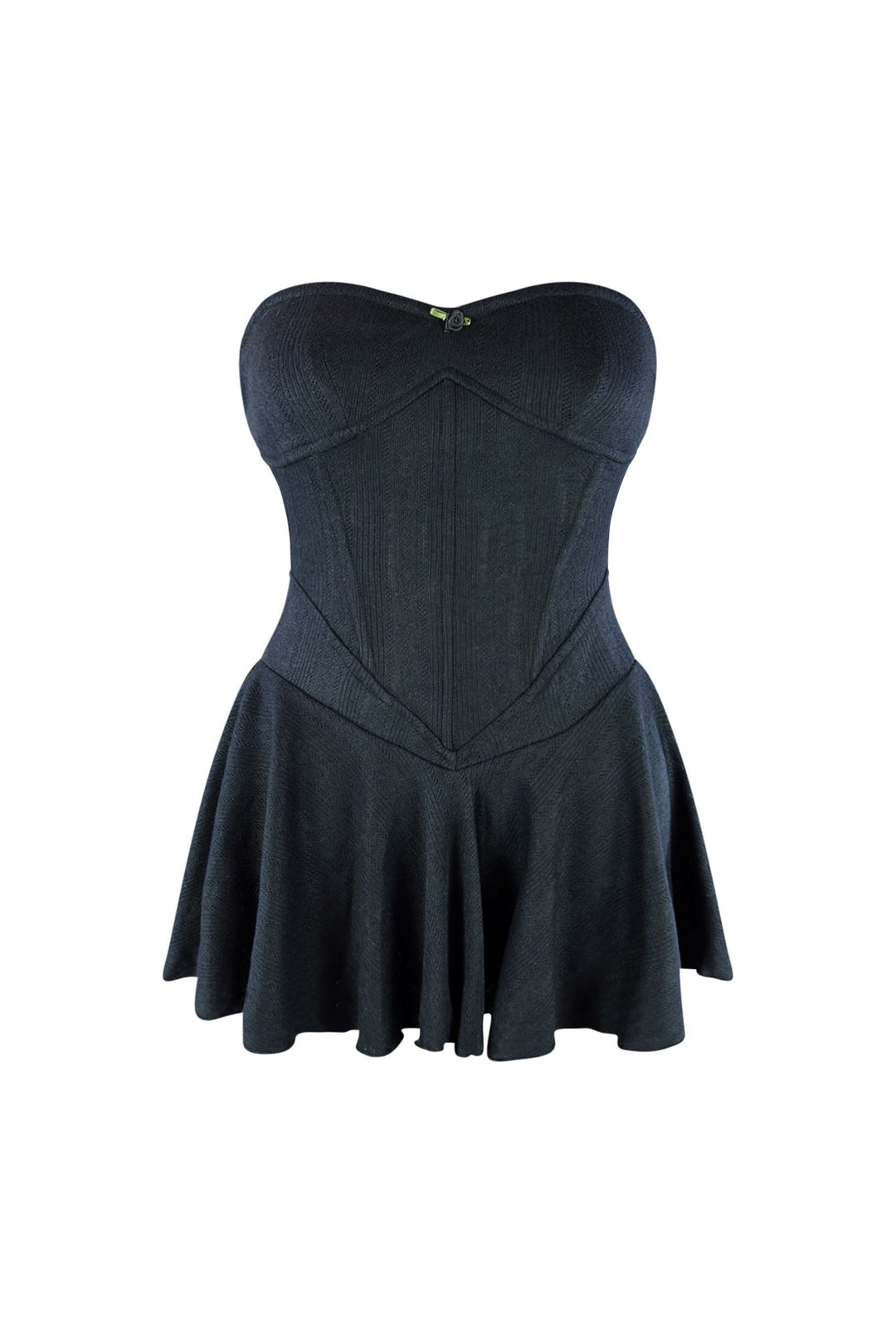 Balletcore Flare Tube Corset Mini Dress Dress EDGE Small Black 