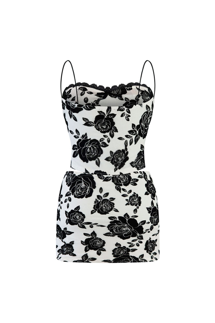 I Want You Floral Top &amp; Skirt SET