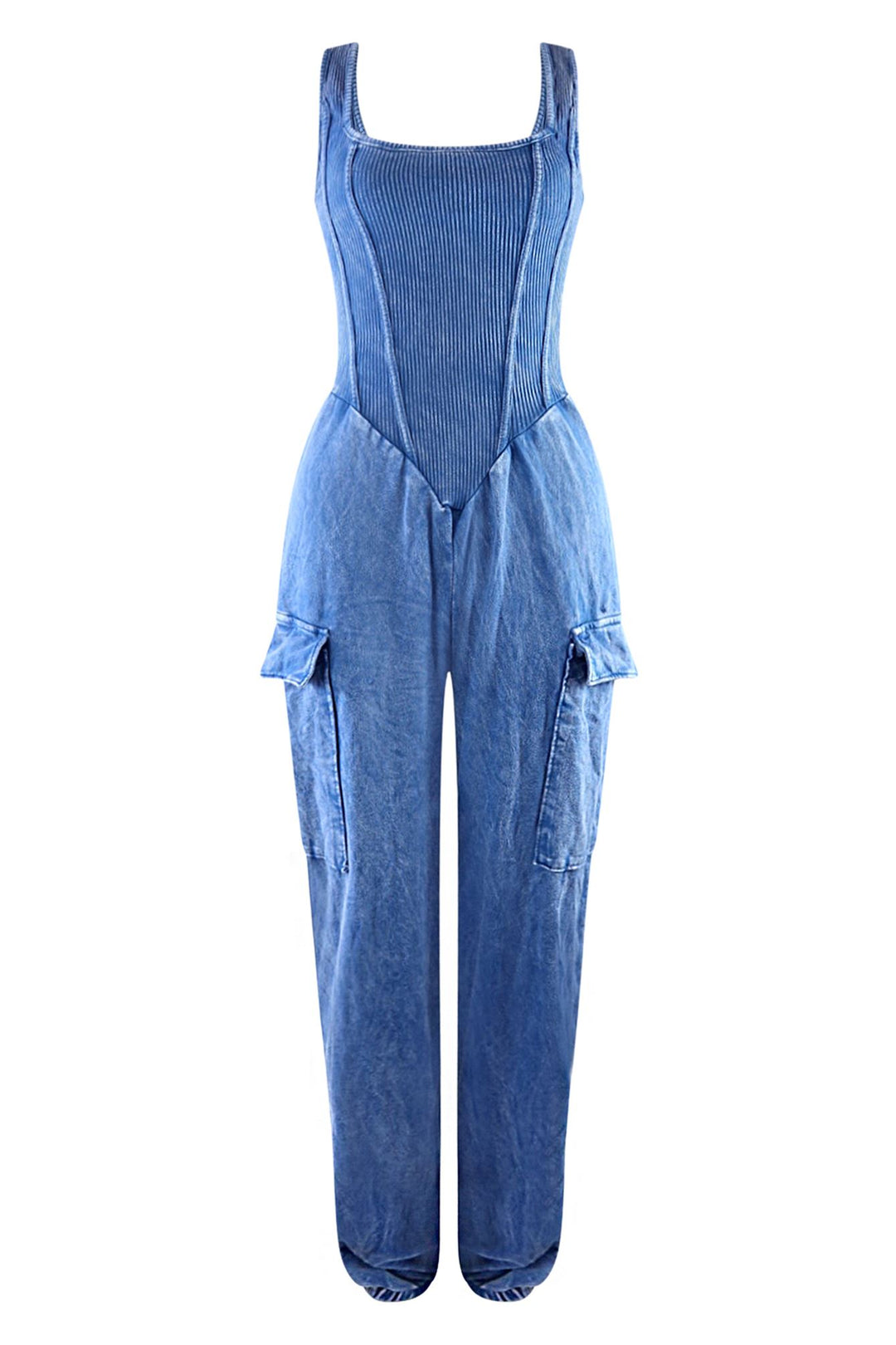 Kacy Mineral Washed Tank Jumpsuit