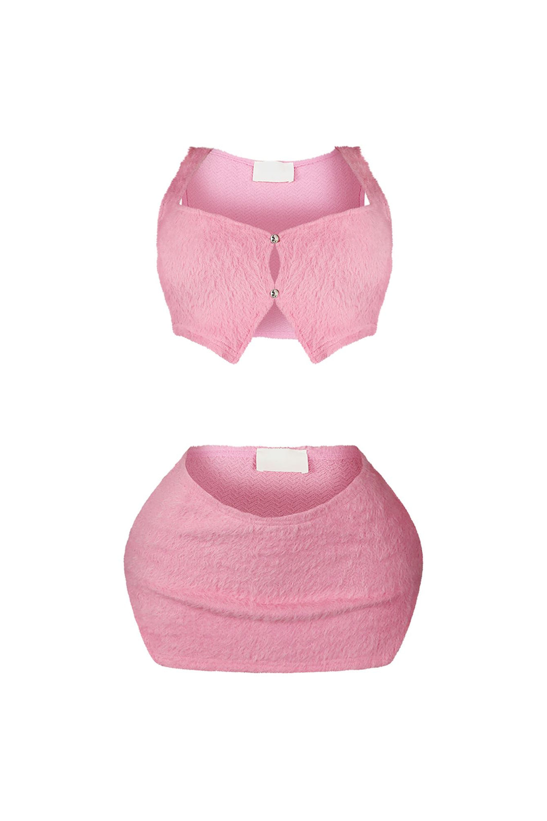 Fuzzy Feeling Tank Top &amp; Skirt SET