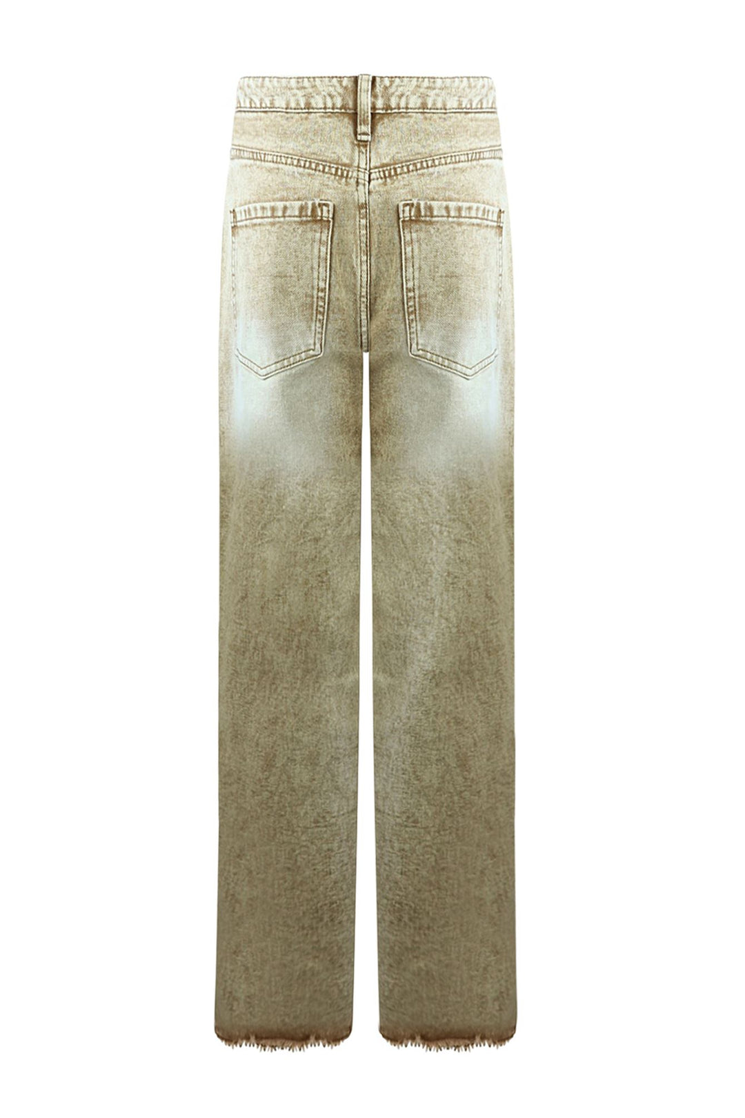 Rebye Frayed Washed Jeans Bottoms EDGE 