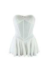 Balletcore Flare Tube Corset Mini Dress