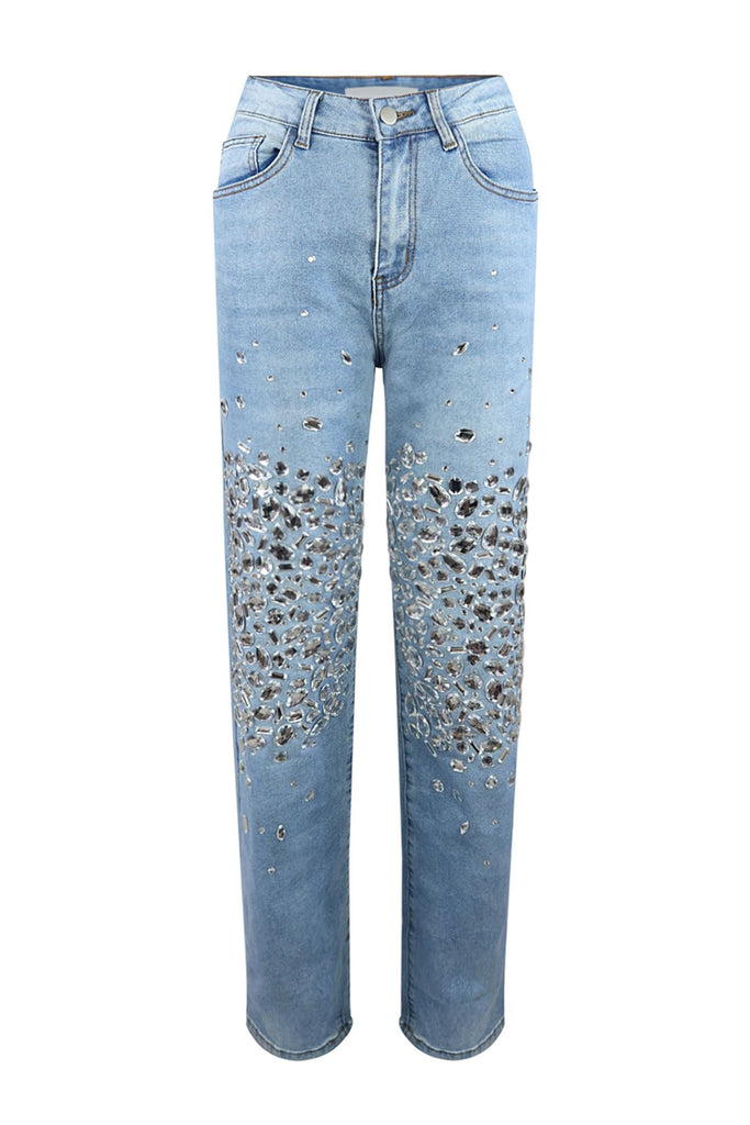 Diamonds In The Sky Straight Jeans jeans EDGE Small Light Wash 