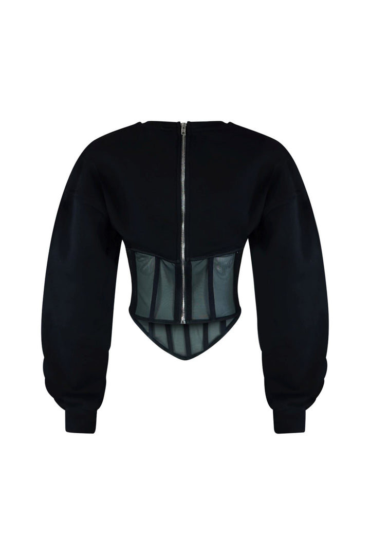 Be Your Self Corset Sweatshirt Top Top EDGE 