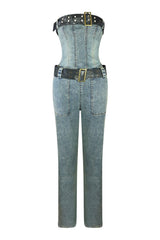 Hustler Double Belt Vintage Jumpsuit