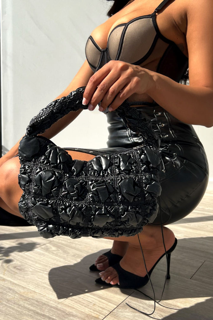 Quilted Shoulder Bag Apparel &amp; Accessories EDGE Black 