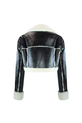 Staten Island Crop Faux Leather Jacket Outerwear EDGE 