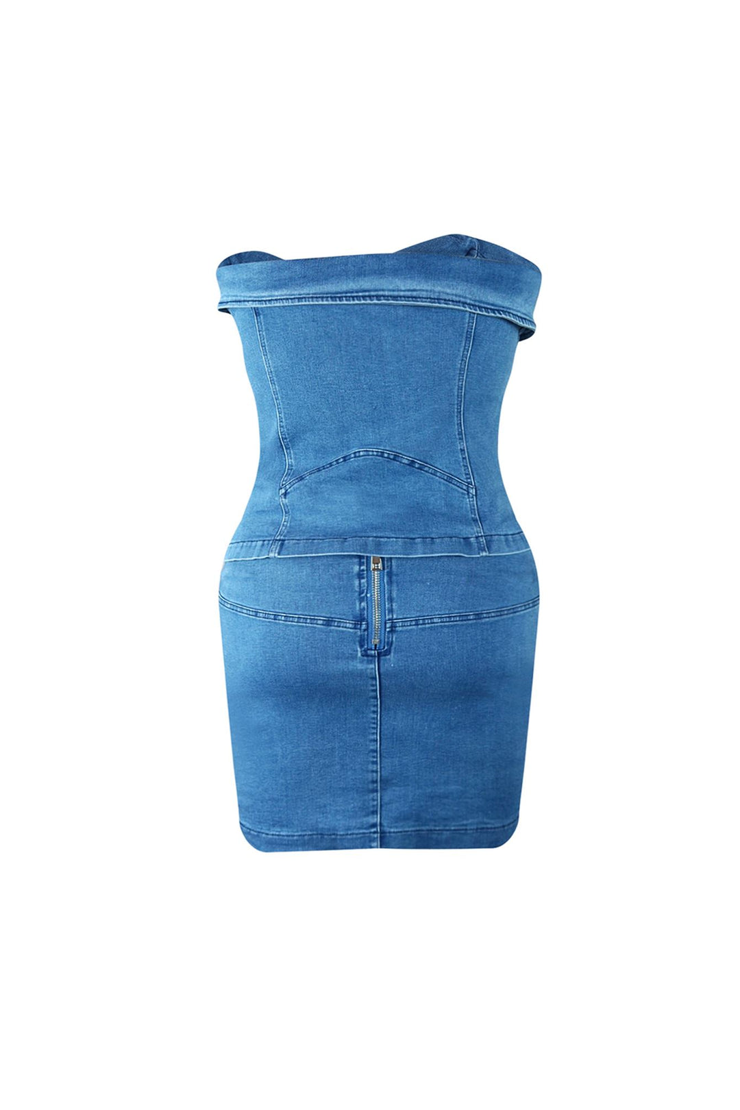 Keep Busy Multi Zipper Corset Top &amp; Skirt SET