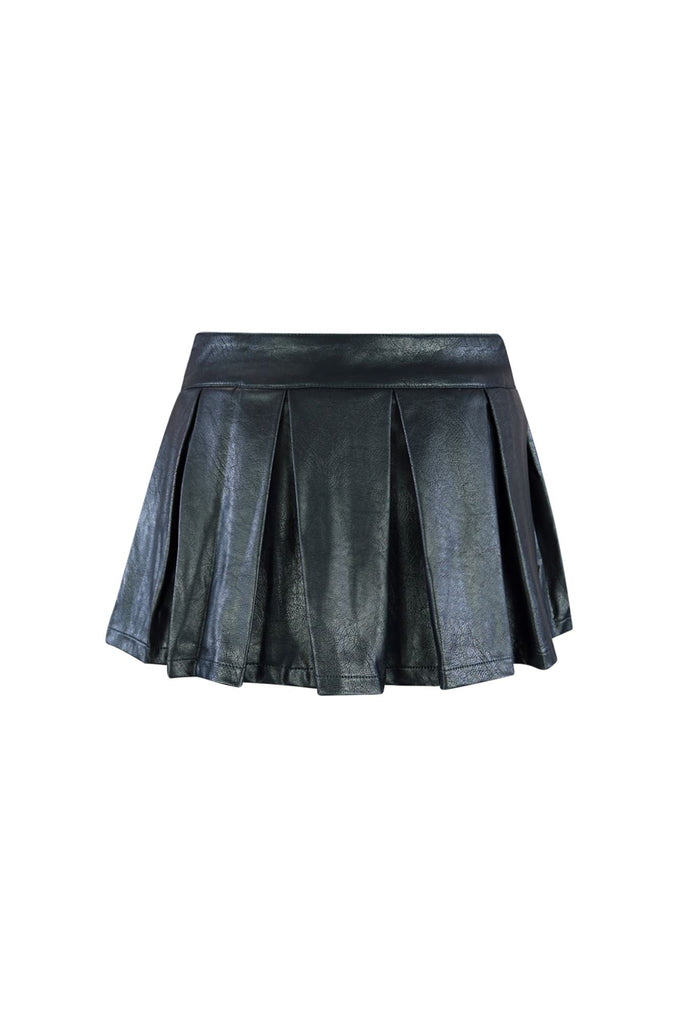 Go With Everything Vegan Leather Mini Skirt SKIRT EDGE 