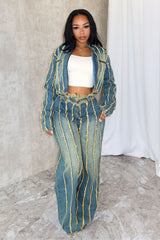 Katrina Frayed Hem Denim Jacket