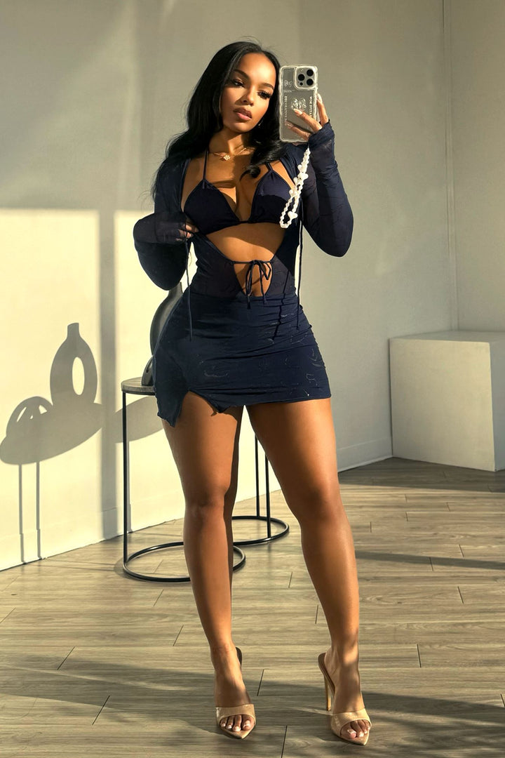 Haven Mesh Bralette Babydoll Dress DRESS EDGE 