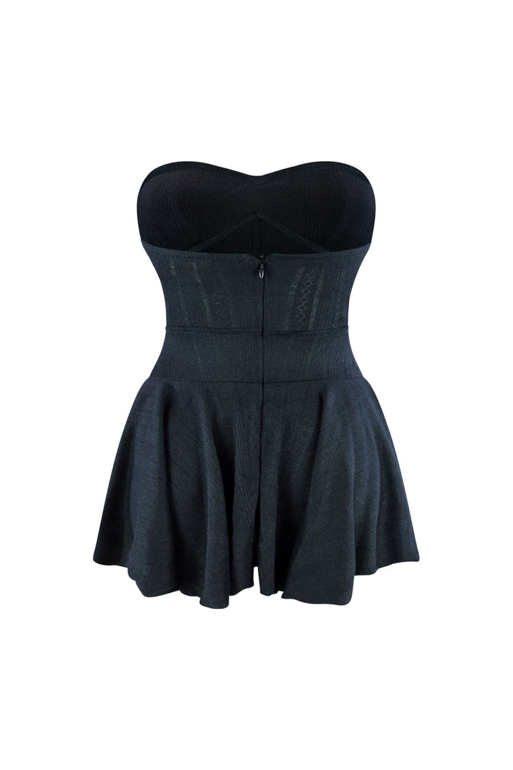 Balletcore Flare Tube Corset Mini Dress Dress EDGE 