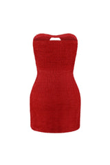Must Love It Fuzzy Tube Mini Dress Dress EDGE 