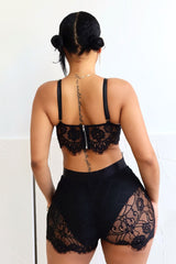 Relapse Lace Bustier &amp; Shorts SET