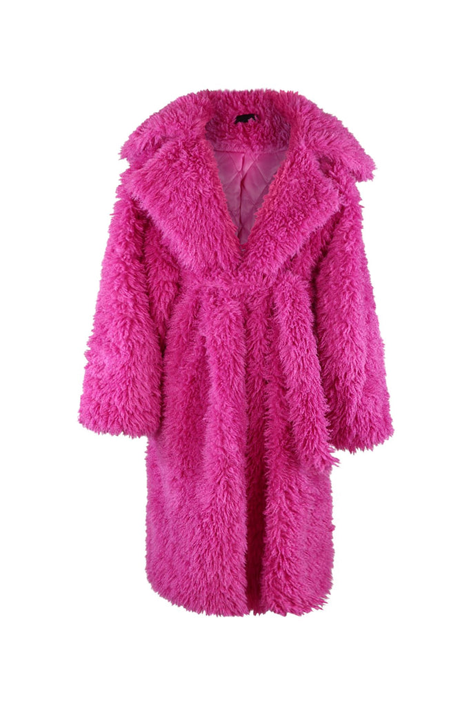 Cozy Lover Oversized Sherpa Coat Outerwear EDGE Small/Medium Pink 