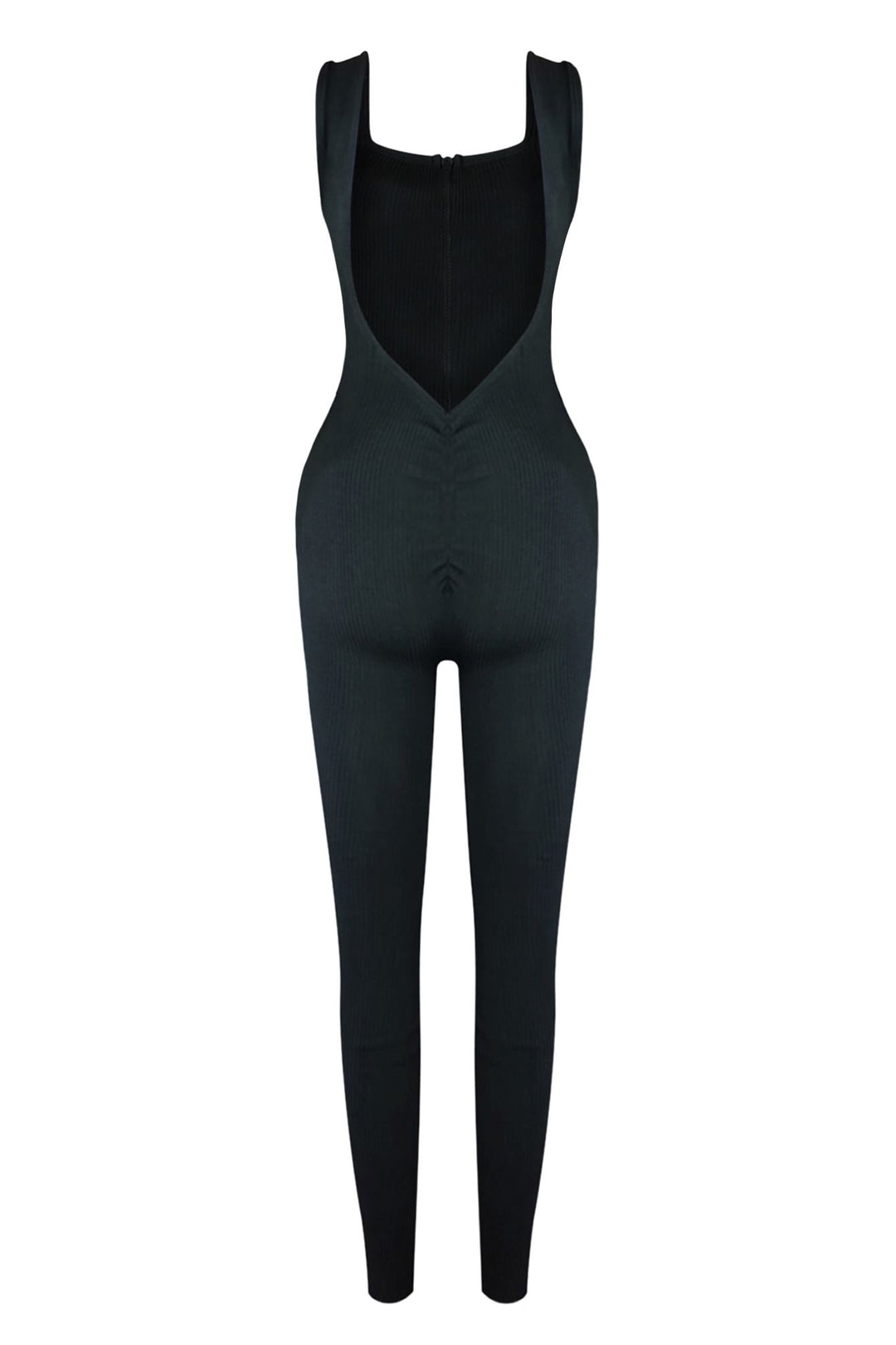 Robin Ribbed Knit Zip Up Jumpsuit