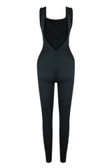 Robin Ribbed Knit Zip Up Jumpsuit