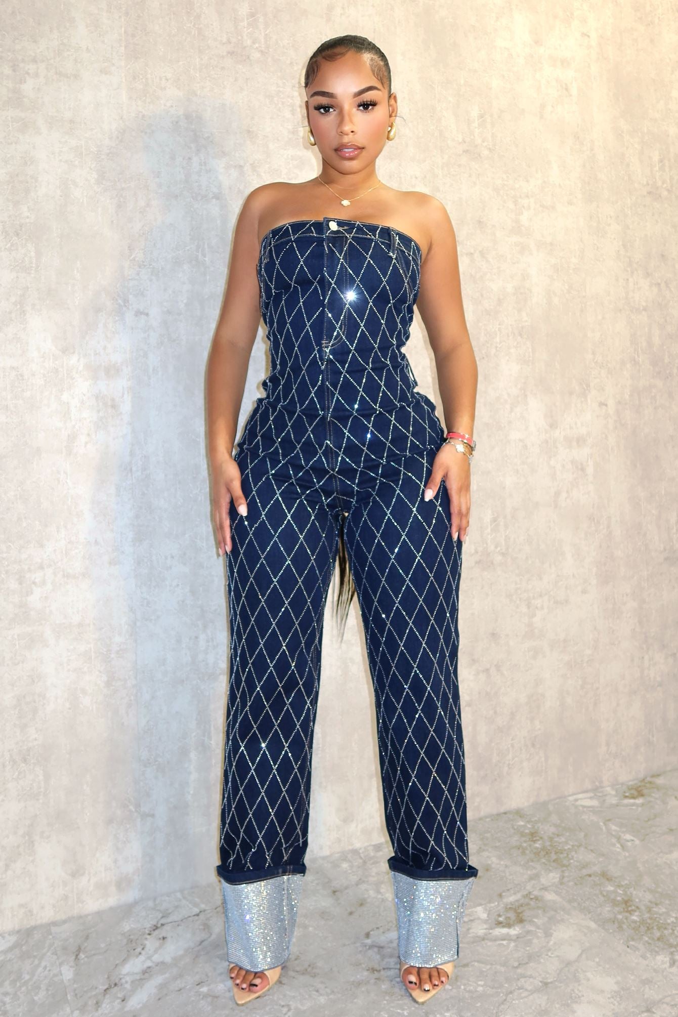 All I Need Denim Jumpsuit – Ms. Bling