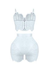 Relapse Lace Bustier &amp; Shorts SET