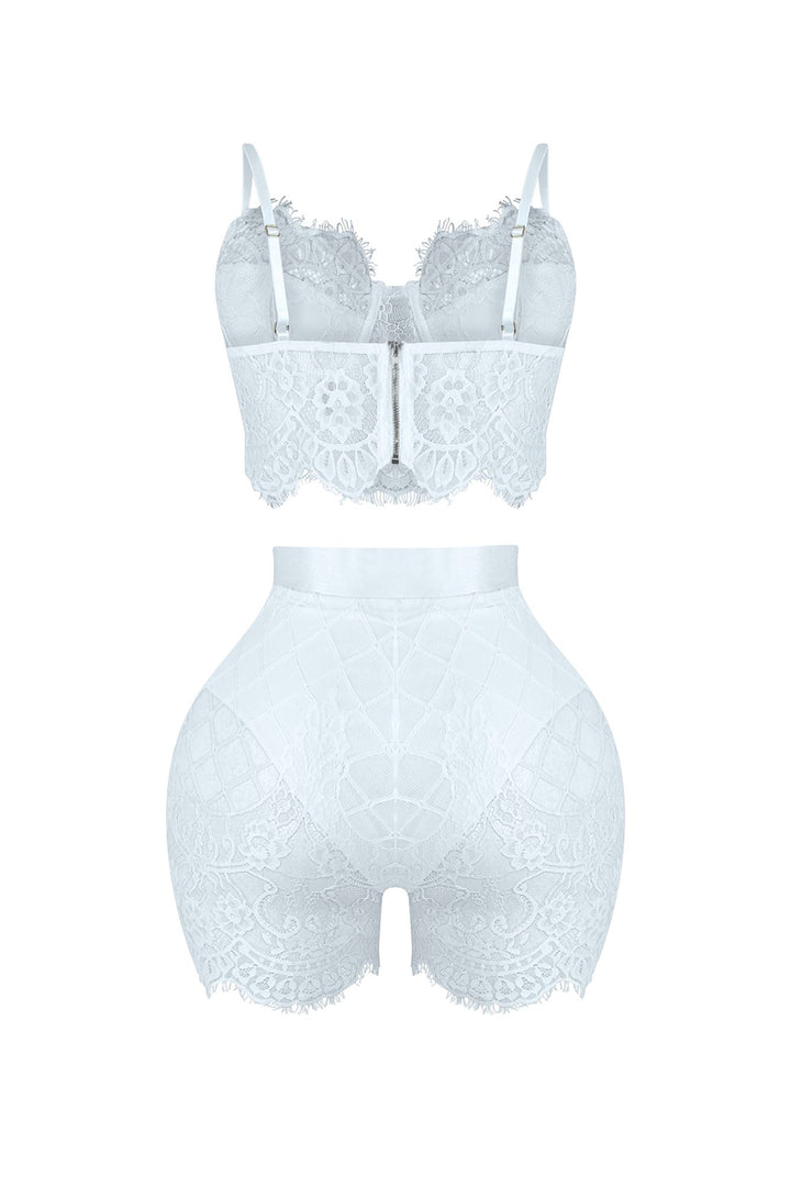 Relapse Lace Bustier &amp; Shorts SET