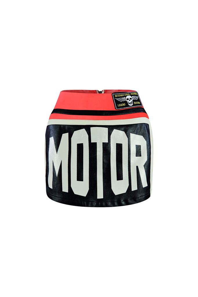 Legend Racer Motor Mini Skirt EDGE Small Red Combo 
