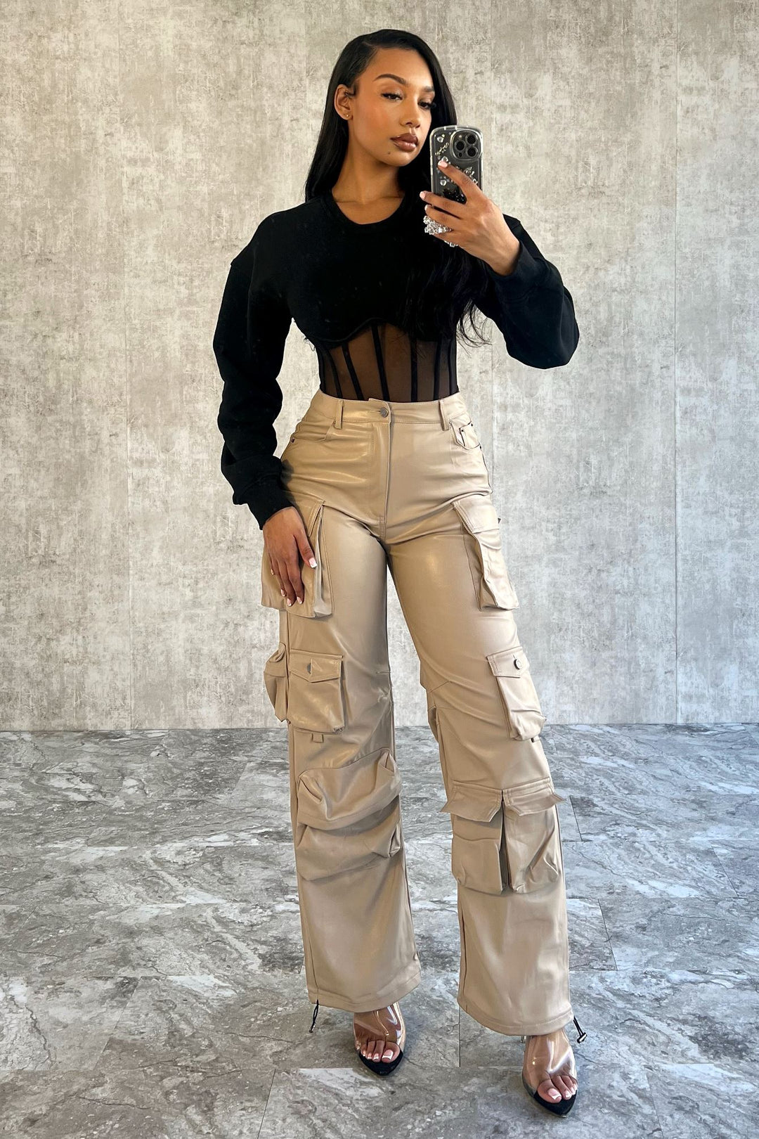 Be Your Self Corset Sweatshirt Top Top EDGE 