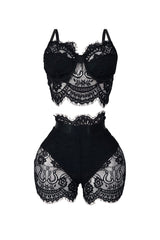 Relapse Lace Bustier &amp; Shorts SET
