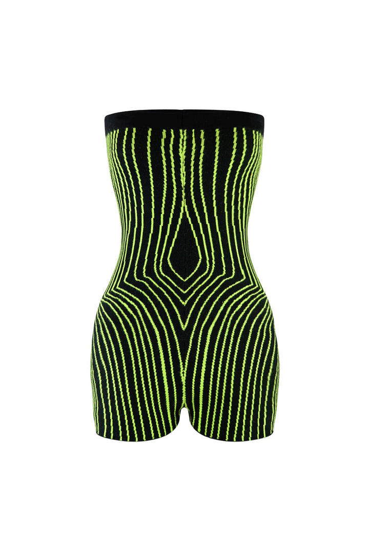 Stay Focused Jacquard Knit Romper