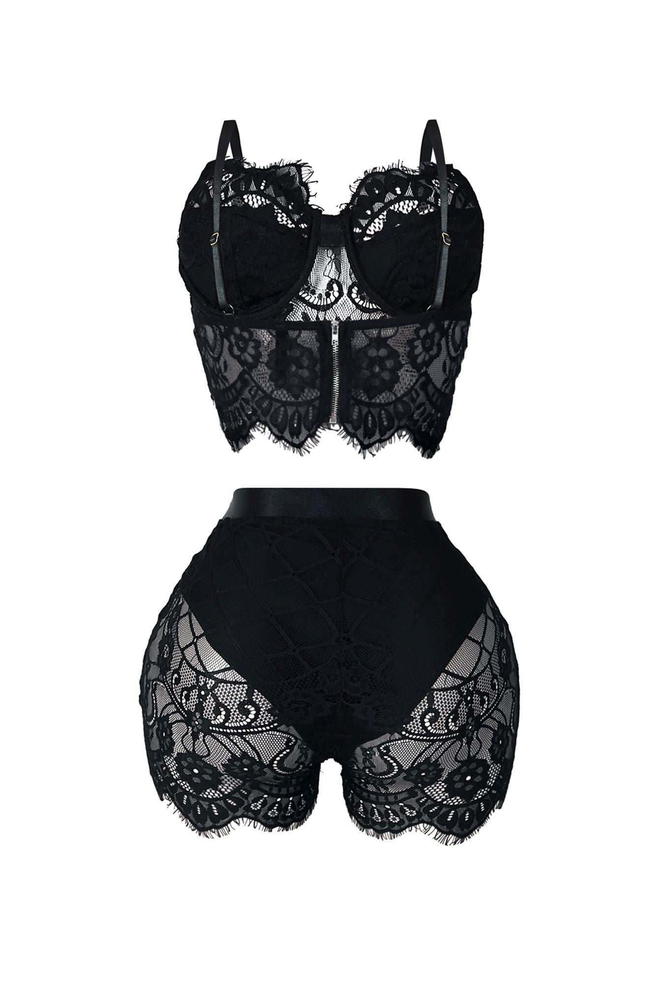 Relapse Lace Bustier & Shorts SET – EDGE
