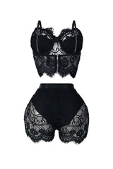 Relapse Lace Bustier &amp; Shorts SET