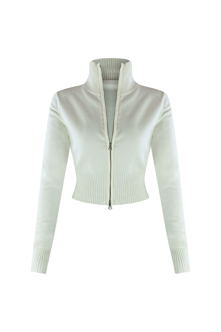 Another Round Two Way Zipper Knit Top