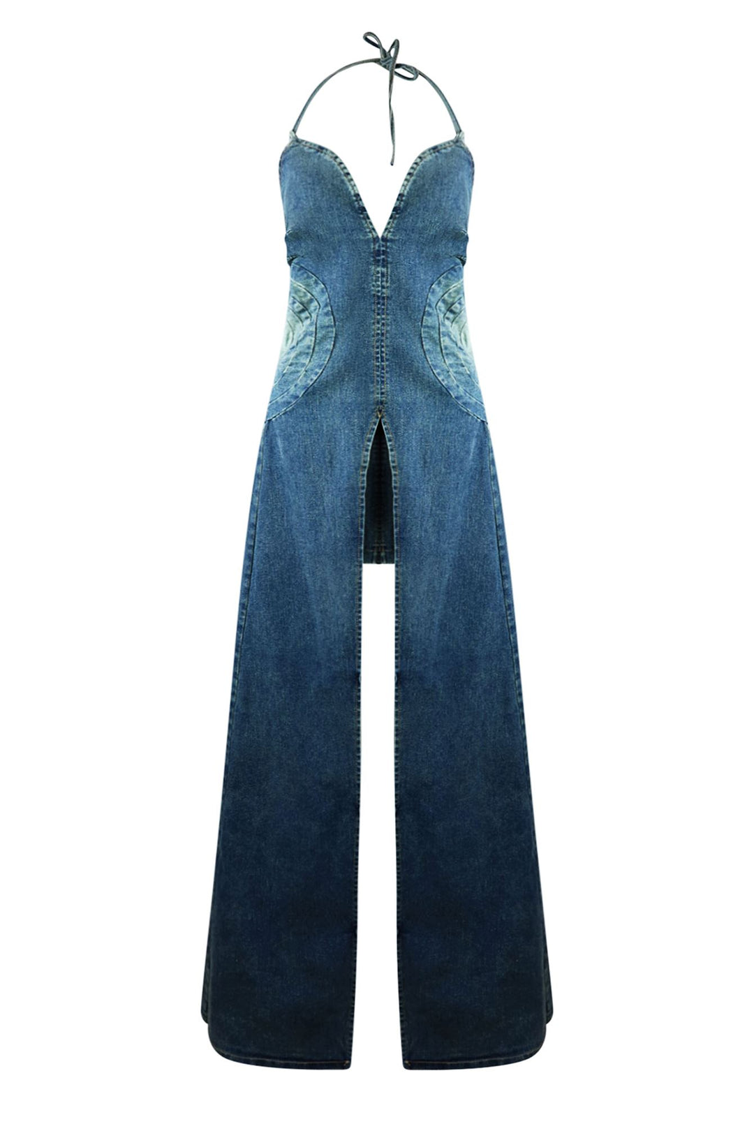 Glitch Out Denim Top &amp; Skirt Set sets EDGE Small Denim 