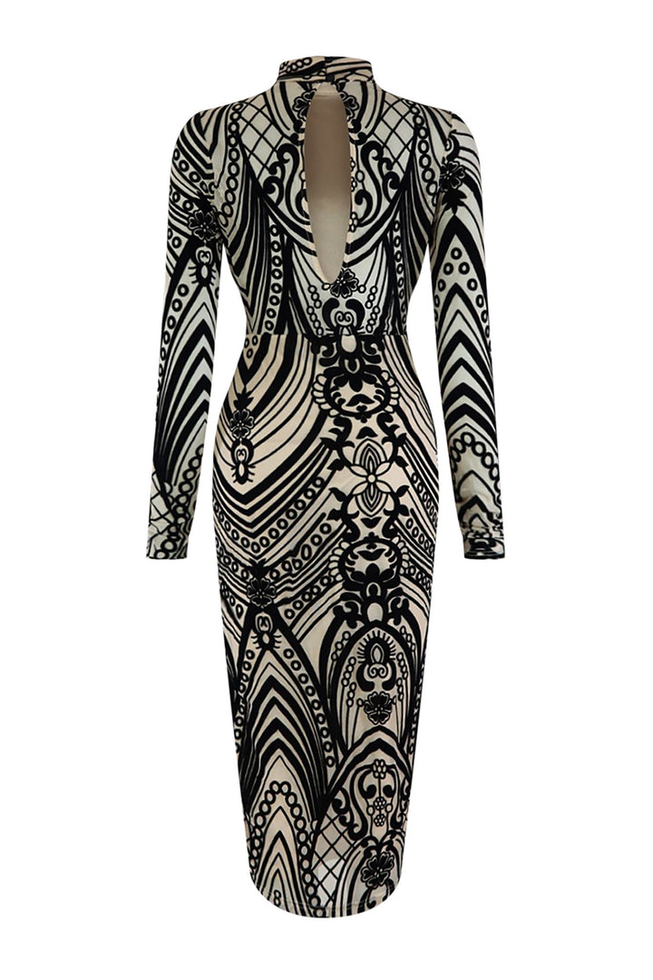 Karma Is Back Velvet Midi Dress Dress EDGE 