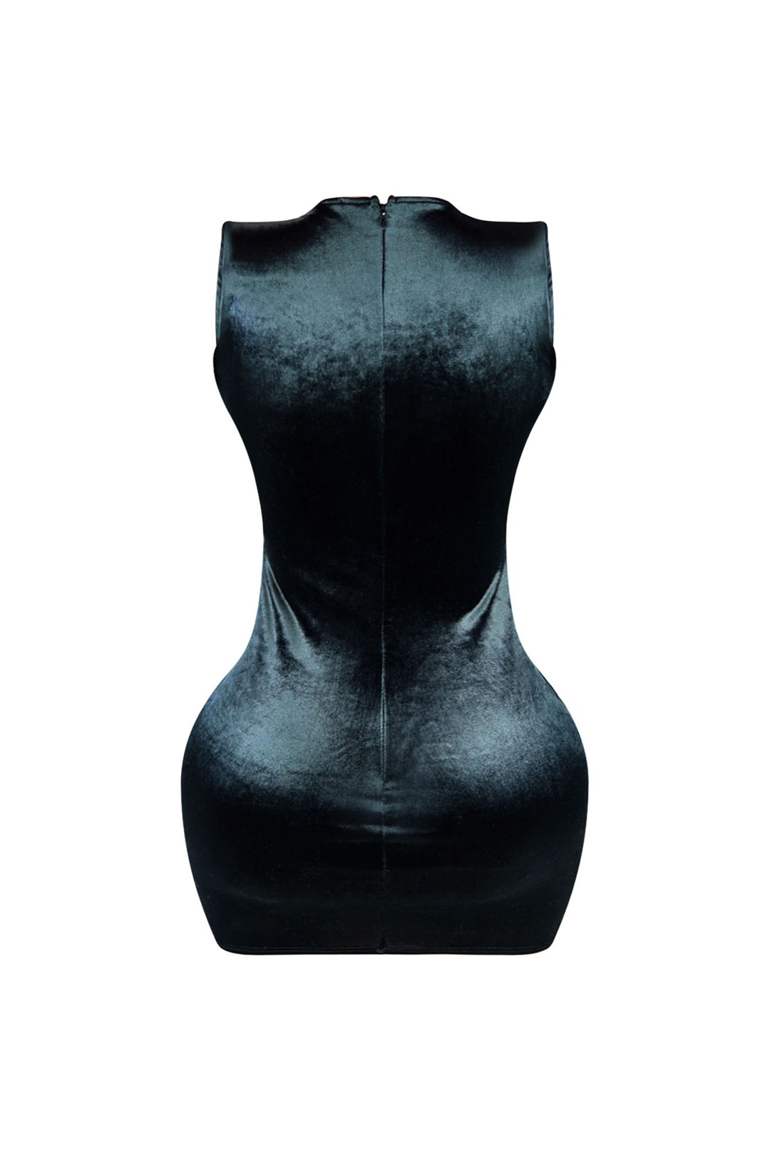 Adaline Mesh Contrast Vevet Jewel Dress