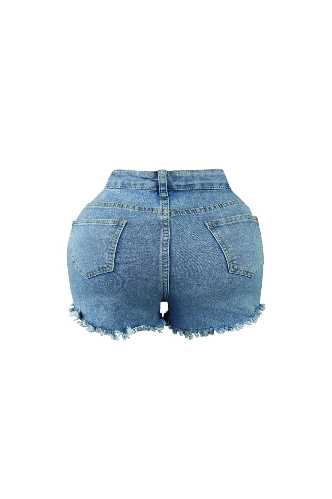 Mona Pearl &amp; Chain Denim Shorts