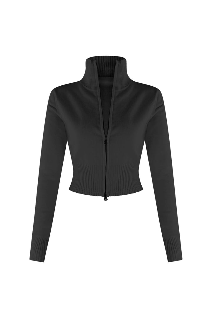 Another Round Two Way Zipper Knit Top