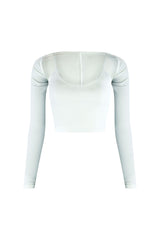 Soothing Basic Cami Crop Top With Bolero Set Crop Top EDGE Small/Medium White 