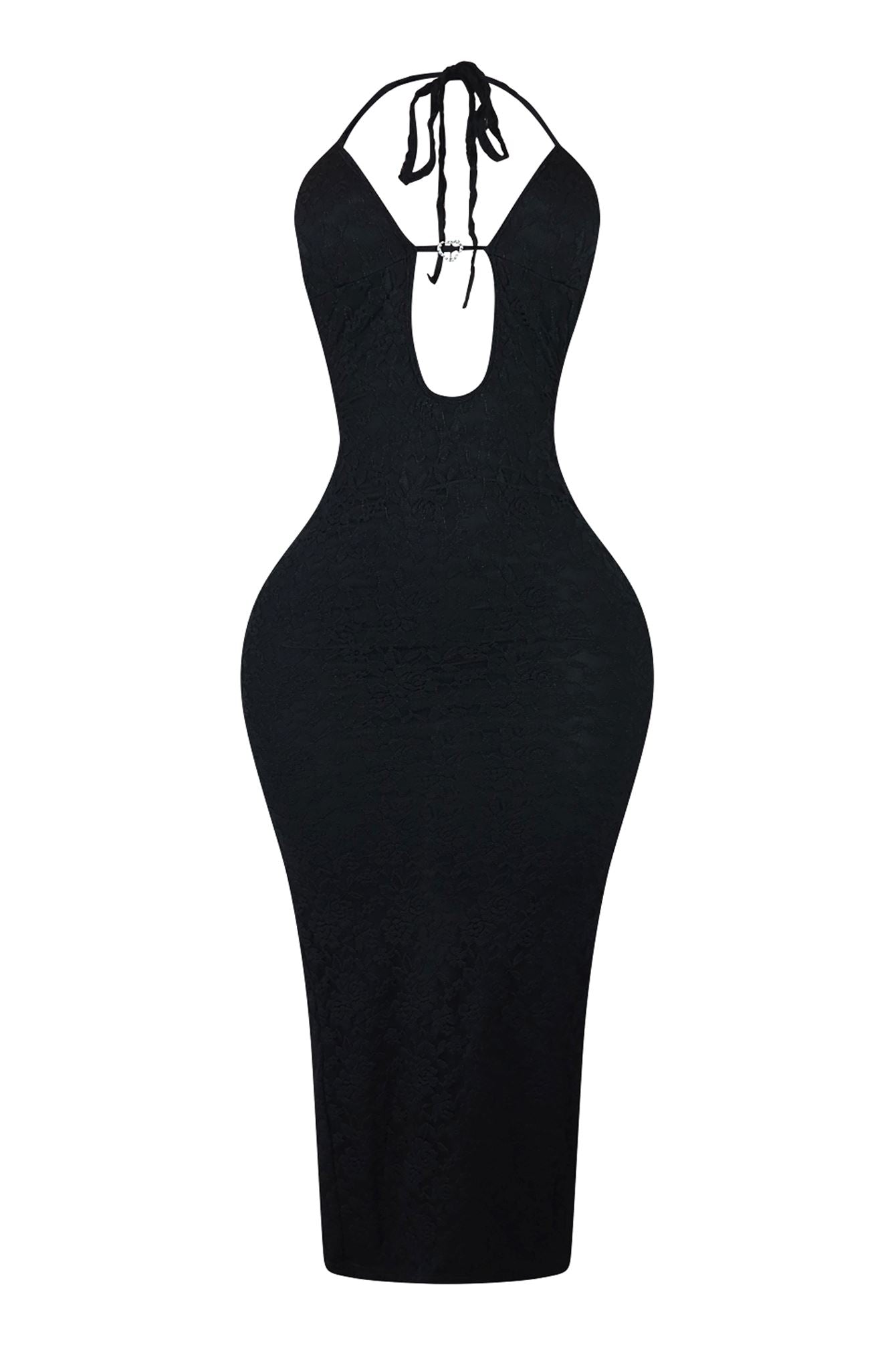 white ruffle party dress