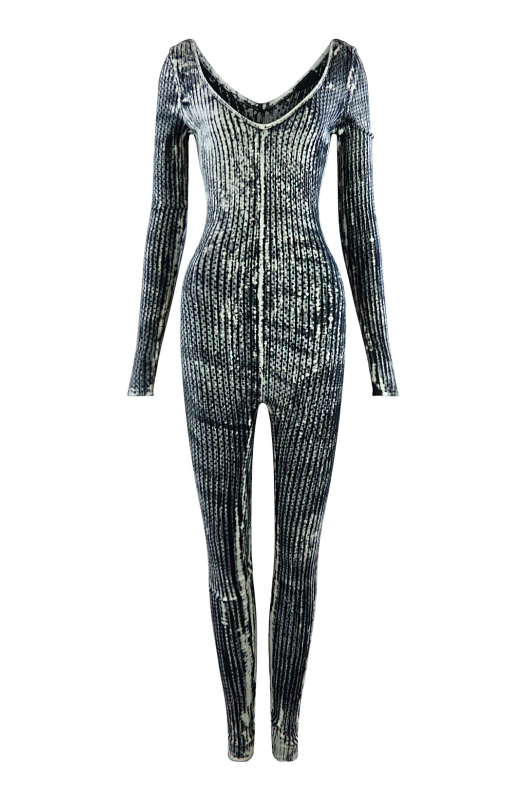 Skim Milk Ribbed Wide Neck Jumpsuit