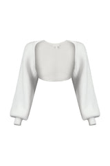 Matilda Ribbed Knit Bolero Cardigan