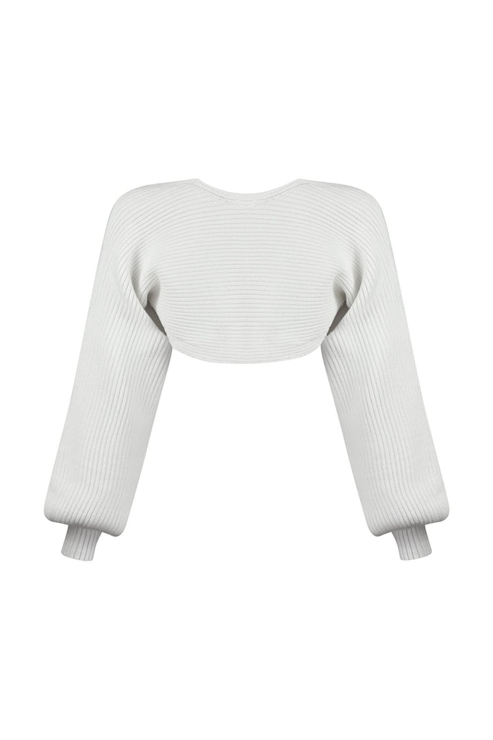 Matilda Ribbed Knit Bolero Cardigan