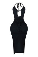 Always Sweet Lace Halter Midi Dress