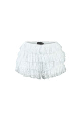 First Date Ruffled Layered Lace Skort