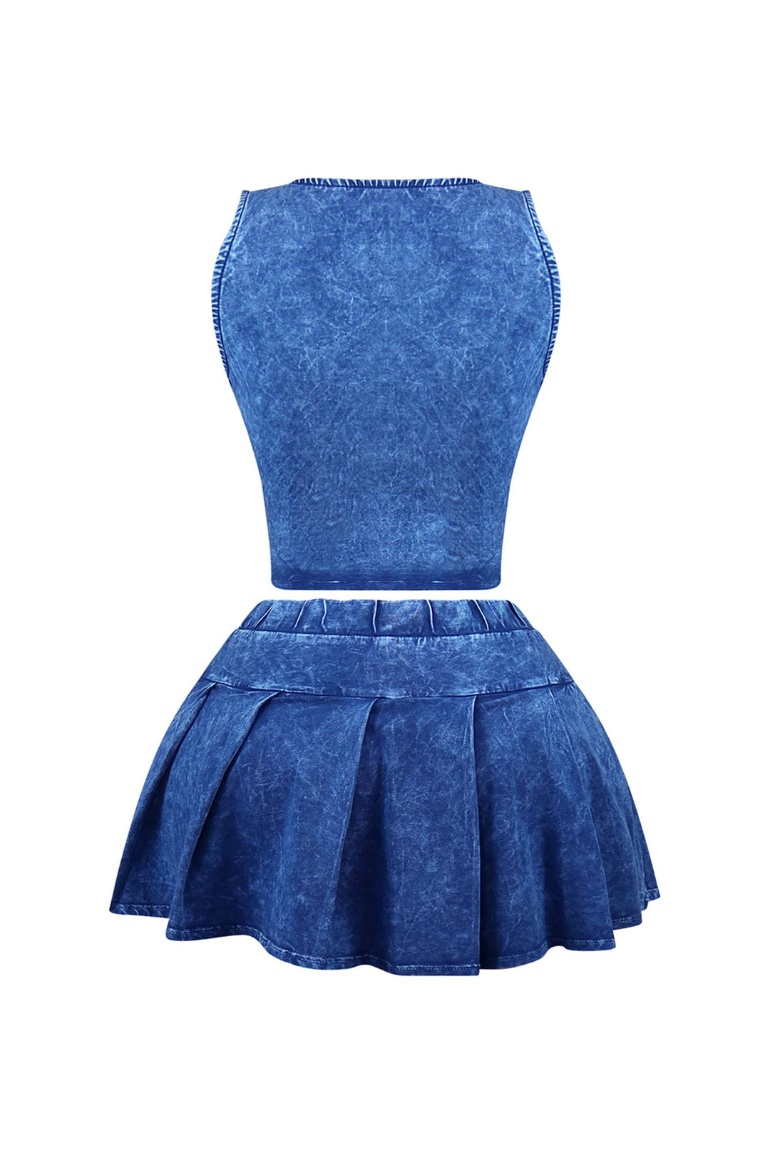 Valerie Mineral Washed Vest &amp; Skort SET