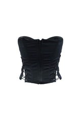 On Edge Lace Up Corset Tube Top