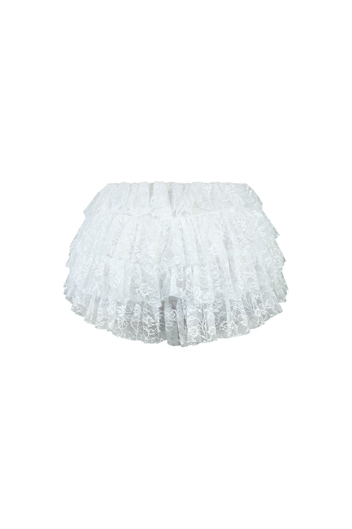 First Date Ruffled Layered Lace Skort