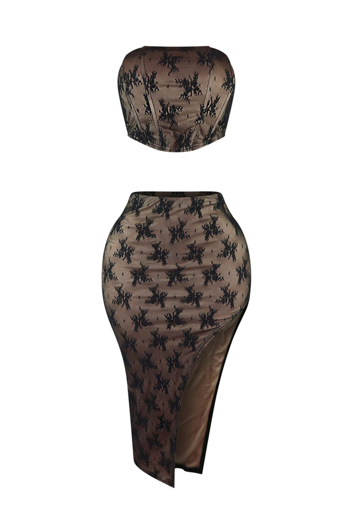 Lace Baby Corset Top &amp; Skirt SET