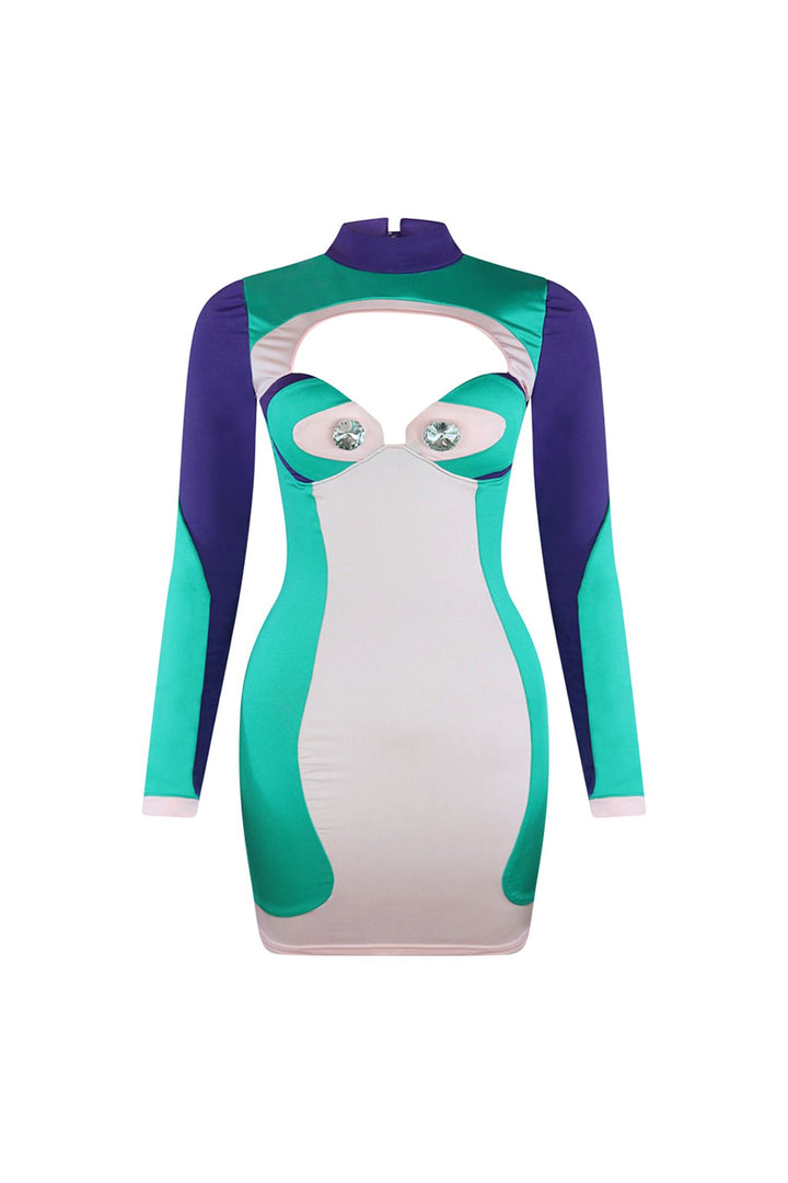 Colorful Mind Long Sleeve Dress Dresses EDGE Small Multi 