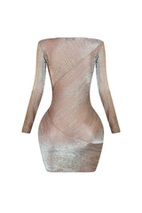 Night To Remember Sheer Mini Dress